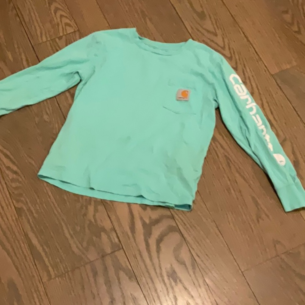 Carhartt Kids' Green Long Sleeve Shirt